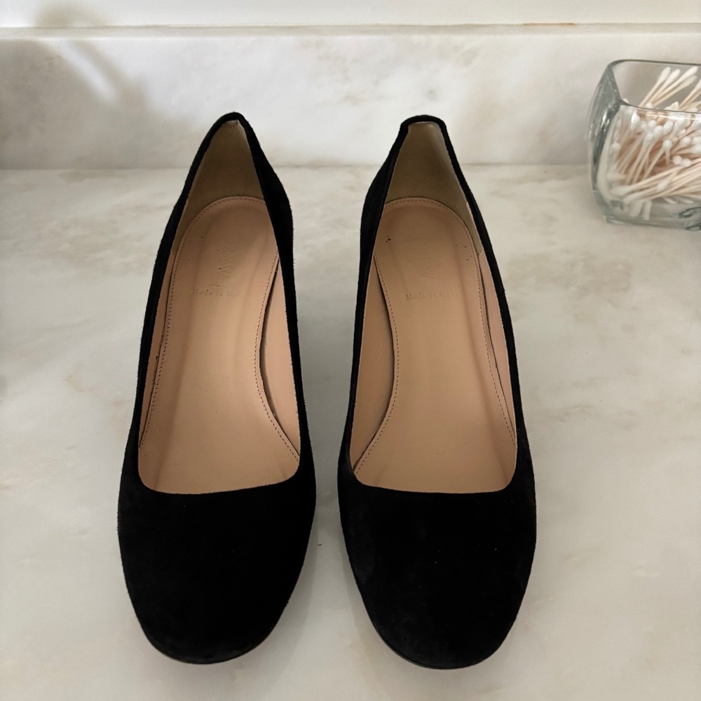J. Crew black suede size 8